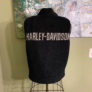 Men’s Harley Davidson zip up vest in size S.